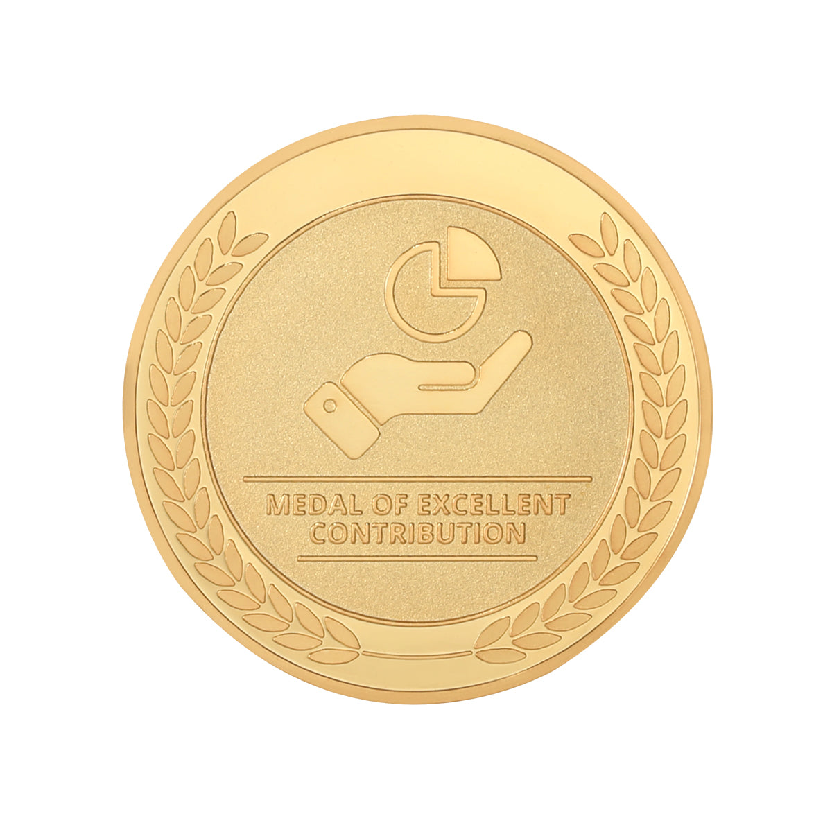 employee appreciation coins for employee contributions with front view