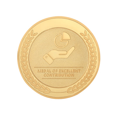 employee appreciation coins for employee contributions with front view