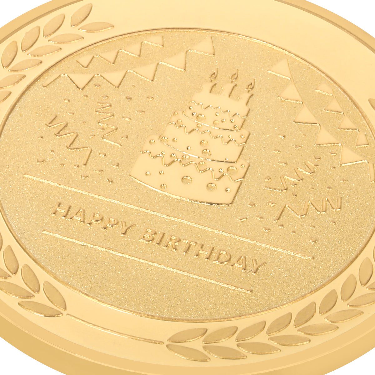 birthday coin to celebrate birthday close-up image