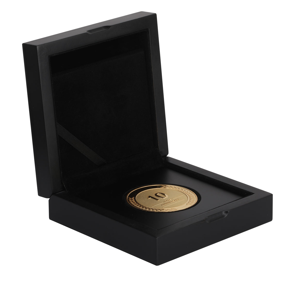 10 year coin for 10 year anniversary in wooden gift box