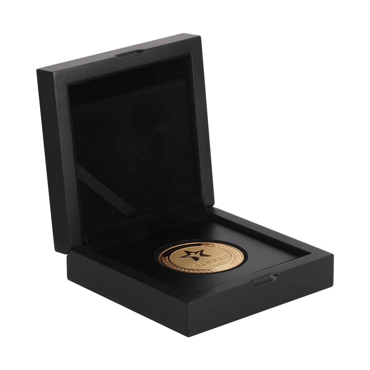 employee recognitions coins for promotion award in wooden gift box