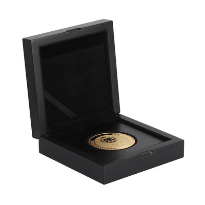 leadership coin to recognize outstanding leadership in wooden gift box